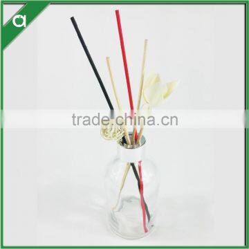 Circular glass bottle for 150ml reed diffuser with aluminium crown cap