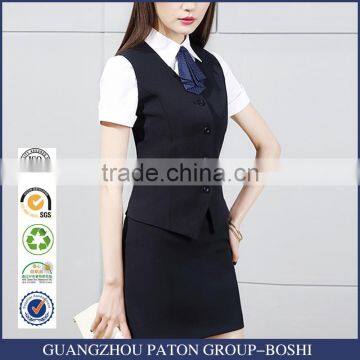 The new summer women slim vest ol dress suit hotel tooling two piece airline stewardess uniforms custom-made order are welcome