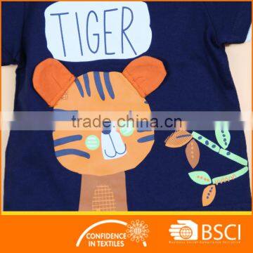 Hot Sale Animal Printed Cotton Baby Boy Clothing Set photo-3