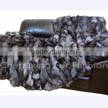 CX-D-67 Dropship Softtextile 2016 Fashion Genuine Fox Fur Fur Blanket