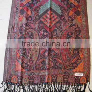 Fashion top sold wholesale factory rayon jacquard scarf for ladies