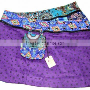 2017 European Fashion Chilly Grapes Skirt for Wholesale Reversible Wrap Skirt