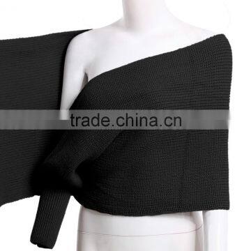 High Quality Women 100% Cotton Knitted Pashmina Scarf And Shawl China photo-4