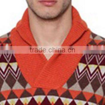 Wholesale Lastest Design Jacquard Pullover Jumpers Man Sweater photo-5