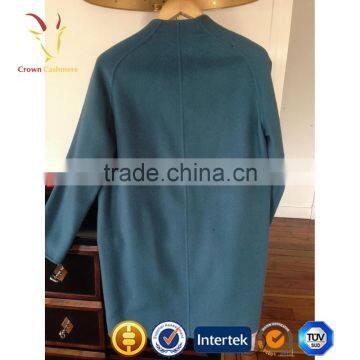 Ladies Long Coat Design Women Cashmere Coat With Fur photo-3