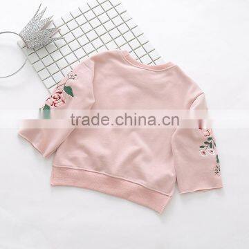 2-8 Years 2017 New Wholesale Autumn Cotton Good Quality Embroidery Flowers Kids Girls Coats photo-6