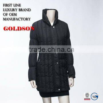 Super thin quilted winter padding jacket 2017 for women made in China