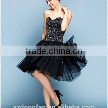 Match Mom And Daughter Dress Girls Black Tutu Party Dress photo-3