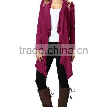 Top High Quality Lady Clothing Customize Ladies Long Outerwear For Women 2017 photo-2