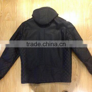 Man pu Leather Jacket #PL8702 photo-2