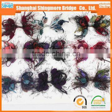 China Textile Factory Direct Wholesale 100% Polyester Spun Dyed Yarn Hand Knitting Velvet Twist Feather Yarn in Low Price photo-6