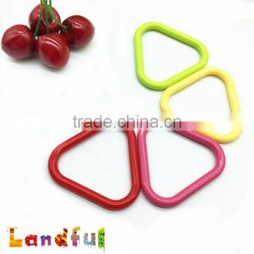 58mm BPA Free Soft Toy Accessories Baby Triangle Plastic Teething Ring photo-5