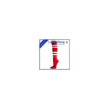 2014 New Design Football Cotton Socks Custmed Soccer Stockings in Guagnzhou Factory photo-3