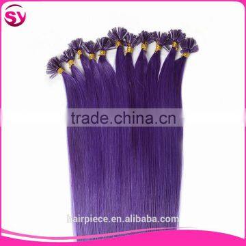 Factory Frice Nail Hair Extension Tangle Free No Shedding Brazilian Human Hair Pre Bonded U Tip Hair photo-4