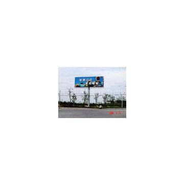 Double Sided Outdoor Advertising Billboard , Hoardings Roadside Billboard Structure 186m