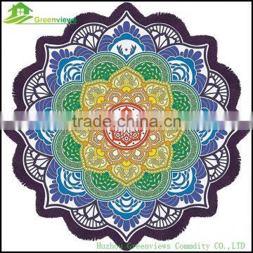 China Yoga Mat Picnic Mat mandala round roundie oversized beach towel in china custom round towel