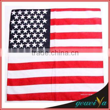 Fashion Flag Printing Cotton Sports Handkerchiefs