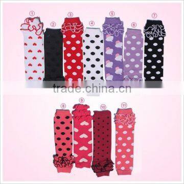 Baby Leg Warmers Polka dots Leg Warmers with Ruffle
