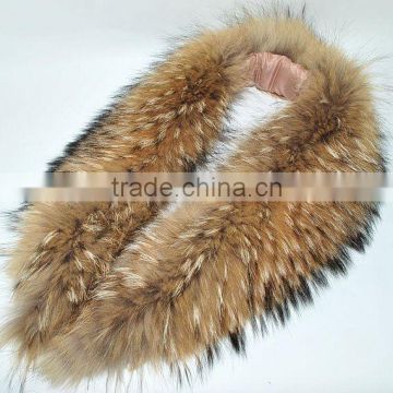 Natural raccoon fur for hood Raccoon Fur Collar for Jacket/ ladies collar