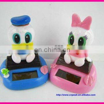 Lovers ducks solar nodding head toys/solar flip flap/solar promotional gift
