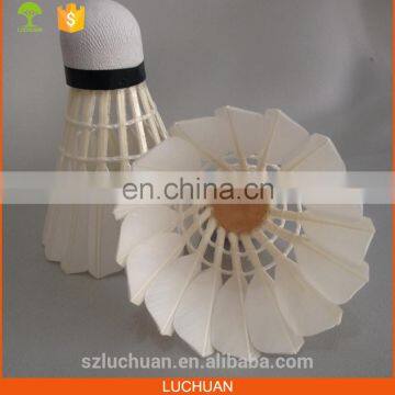 Top Grade Class B Goose Feather Nature White Outdoor Fleet Badminton