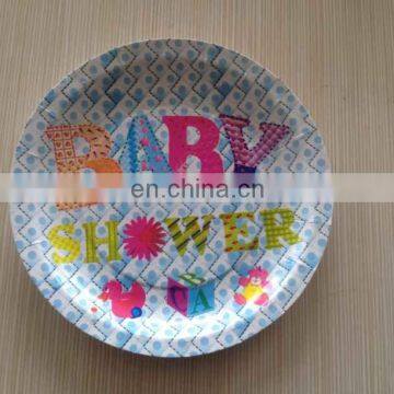 disposable paper plate for event and party supply