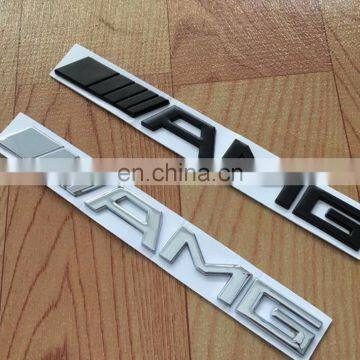 Metal Silver Chrome Black 3M AMG Decal ABS Sticker Emblem Car Badges