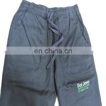 Blue and Black Color 100% Cotton School Uniform Sport Wear Uniforms for Students photo-4