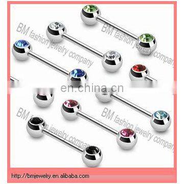 316L stainless steel nipple bars body piercing jewelry