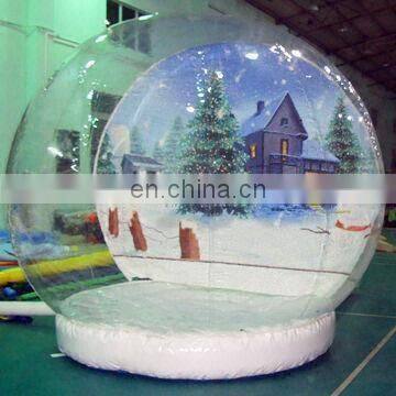 Hit inflatable snow globe ball ,decoration snow globe for sale,inflatable christmas decoration snow ball for commercial