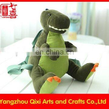 Best selling kids plush animals toy dinosaur backpack