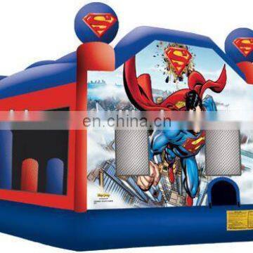 inflatable Superman combo,bouncer slide inflatable toys C5018