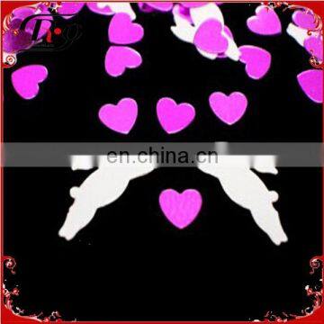 party favors decoration white bunny and fushia heart sequins confetti