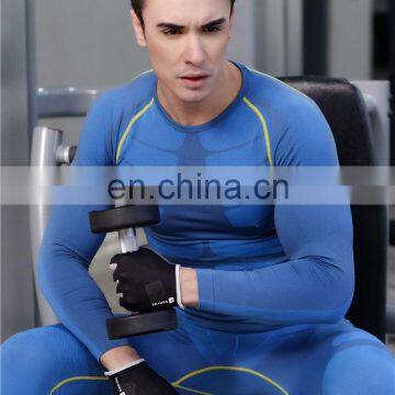 Wholesale Men's Long Sleeve T-Shirt Gym Fitness Wear Cool Dry Compression Top photo-4