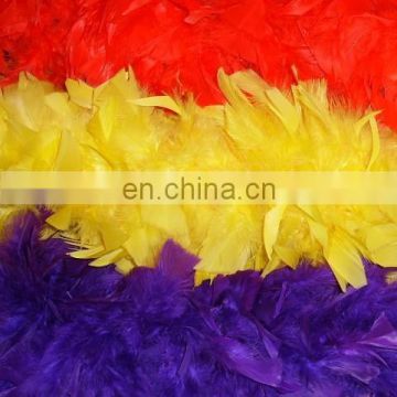 wholesale cheap scarf purple yellow feather boas FW-0058