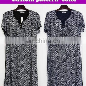 17245DG High Quality Plus Size Women Dress Formal Designs Fat Ladies Maxi Dresses photo-6