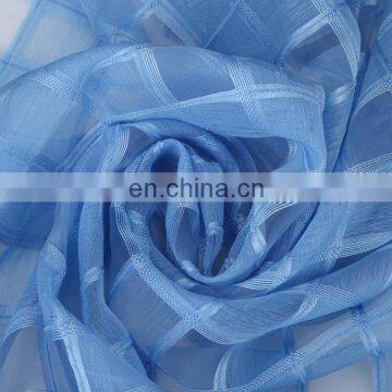 high quality polyester grid organza for chirldren women dress fabric