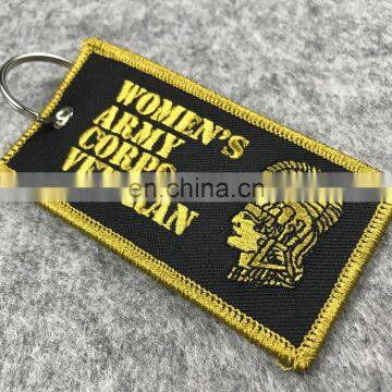 Embroidery Keychain /Key Tag /Key Fob, Embroidered Fabric Key Chain, Embroidery Keyring photo-2