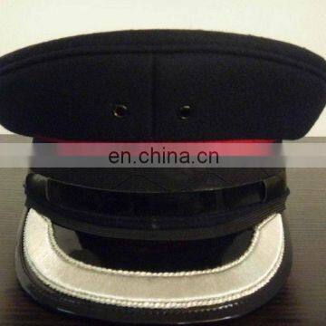 2cm width bullion embrodiery visor military hat