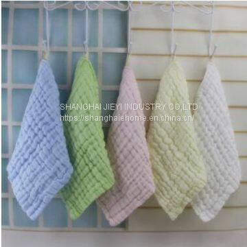 6 layer cotton gauze hand towel for baby face towel 30x30cm