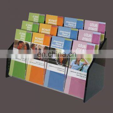 Good quality countertop 12 pockets A5 acrylic brochure holder