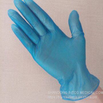 Powder-Free  disposable Vinyl exam glove  Blue