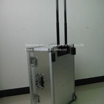 4U , 6U , 8U , 10U ,12U Flight Aluminum Tool Case With Chrome Metal Corners