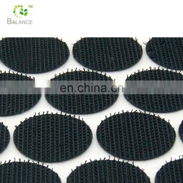 self-adhesive round hook loop dots