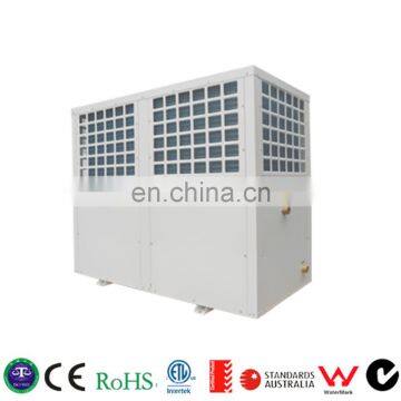 Two stage high temperature heat pump for hot water with radiator heating