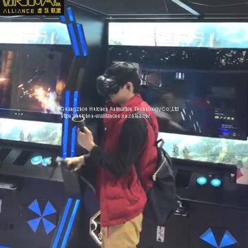 Kat Walk VR Shooting Gun Ride War Arcade Game Machine Cinema 9d Simulator Virtual Reality