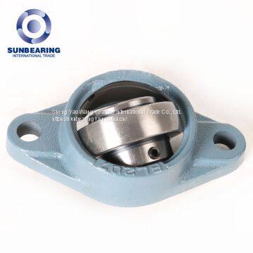 UCFL205 Two Bolts Flange Bearing 25*130*34mm Chrome Steel GCR15 SUNBEARING