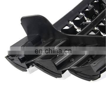 Черный хром 3 передний бампер+эмблема для Mercedes-Benz ML63 AMG W164 2005 - 2008 photo-3