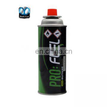 2019 hot sale  220g butane cartridge Aerosol Can for portable gas stove