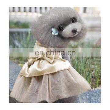 Lovely Lace Mesh Dogs Dress Pet Sequin Wedding Dresses for Dogs Skirt photo-2